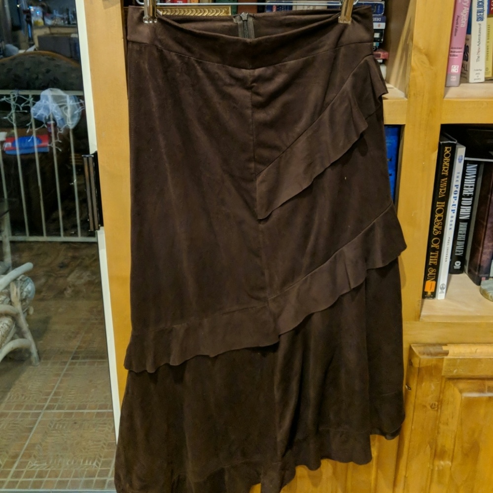 Bebe Brown Skirt